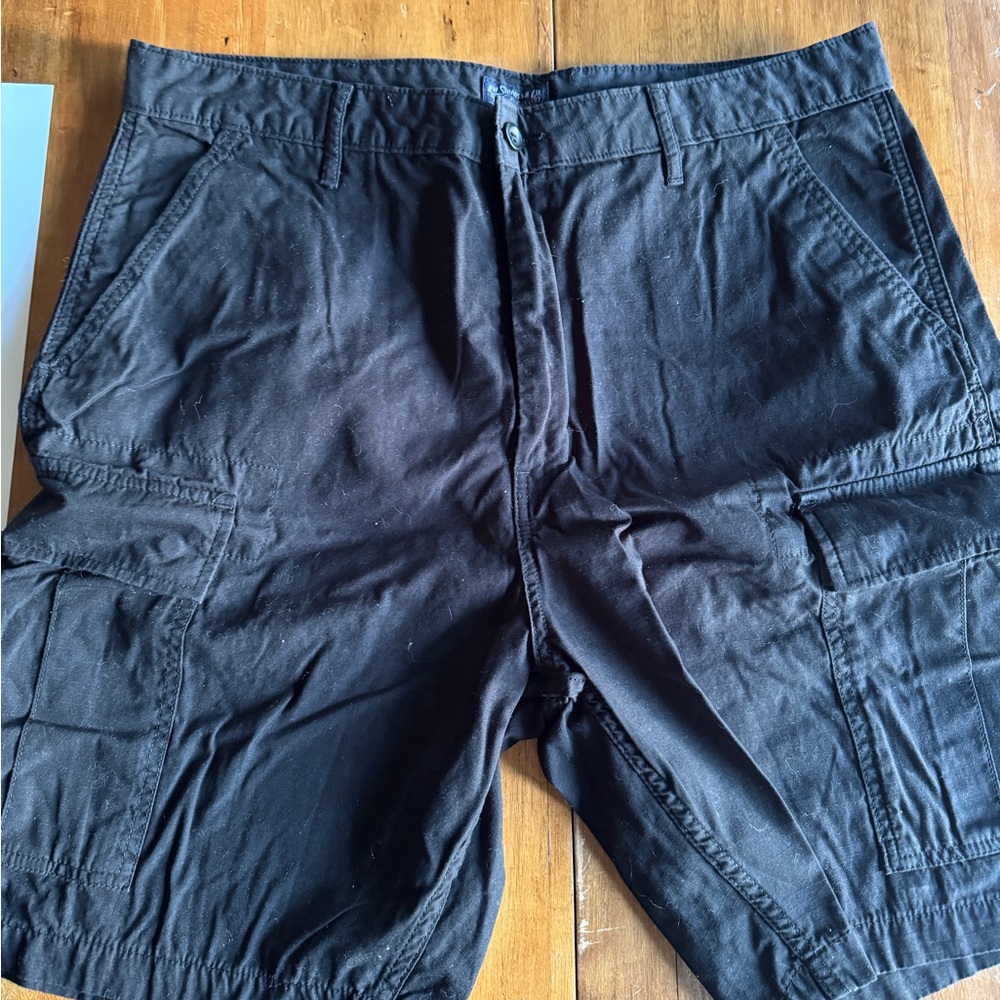 Men's 36 Levi Strauss Cotton Black Cargo Shorts